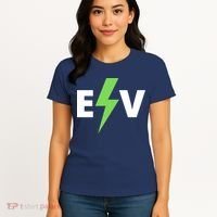 Cool EV Electric Vehicle, EV Life, Funny Electric Vehicle Women's T-Shirt thumb 4