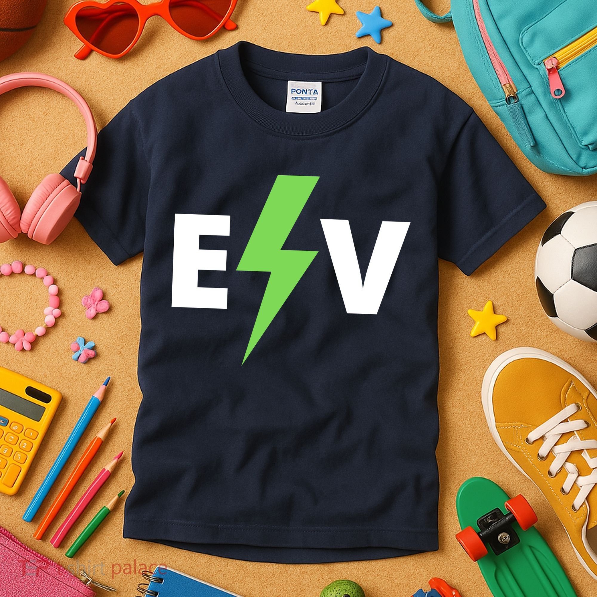 Cool EV Electric Vehicle, EV Life, Funny Electric Vehicle Kids T-Shirt
