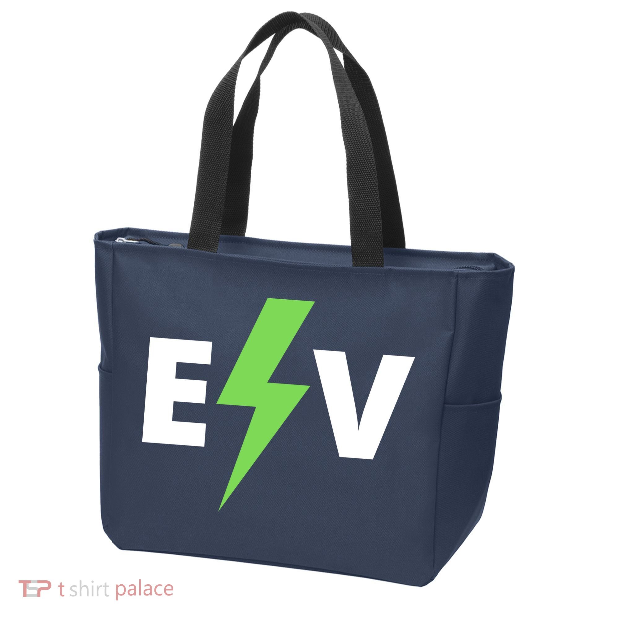 Cool EV Electric Vehicle, EV Life, Funny Electric Vehicle Tote Bag