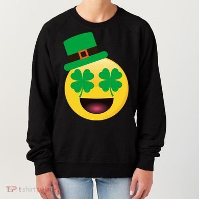 Emoji Smile Clover St. PatrickS Day Women's Sweatshirt