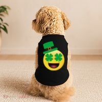 Emoji Smile Clover St. PatrickS Day Doggie Tank thumb 2
