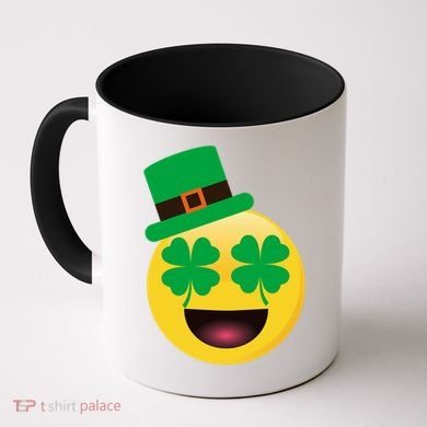 Emoji Smile Clover St. PatrickS Day Coffee Mug