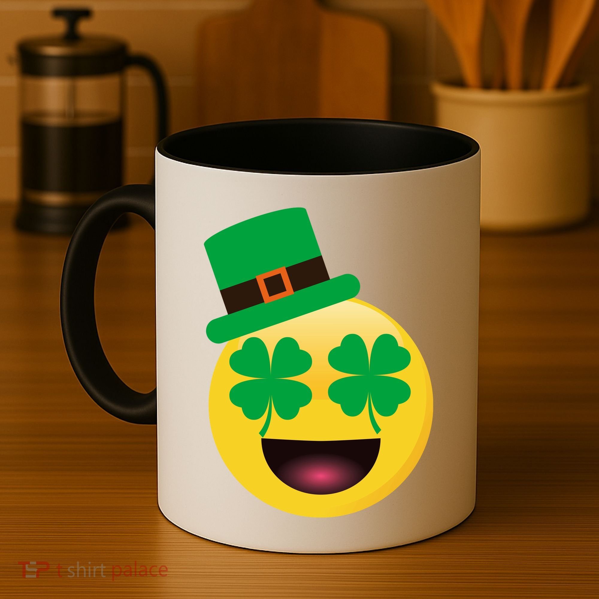 Emoji Smile Clover St. PatrickS Day Coffee Mug