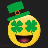 Emoji Smile Clover St. PatrickS Day Beanie thumb 2