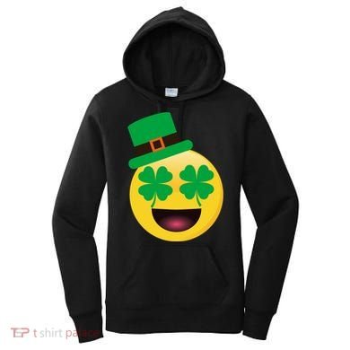 Emoji Smile Clover St. PatrickS Day Women's Hoodie