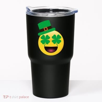 Emoji Smile Clover St. PatrickS Day Tumbler
