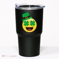 Emoji Smile Clover St. PatrickS Day Tumbler thumb 0