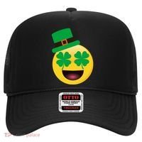 Emoji Smile Clover St. PatrickS Day Hat thumb 0