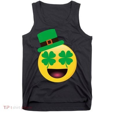 Emoji Smile Clover St. PatrickS Day Tank Top