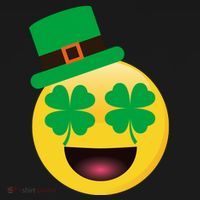 Emoji Smile Clover St. PatrickS Day Visor thumb 3
