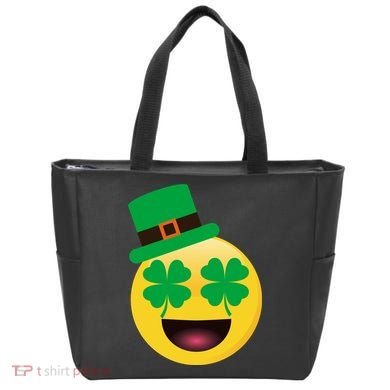 Emoji Smile Clover St. PatrickS Day Tote Bag