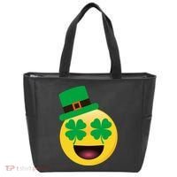 Emoji Smile Clover St. PatrickS Day Tote Bag thumb 0