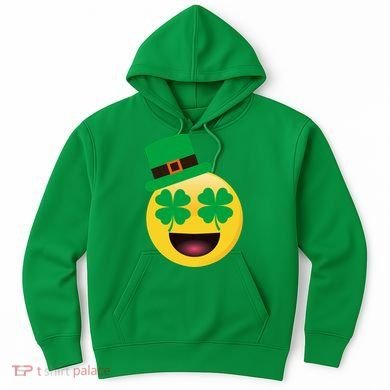 Emoji Smile Clover St. PatrickS Day Hoodie