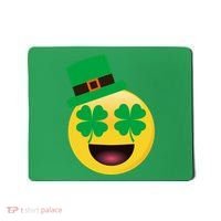Emoji Smile Clover St. PatrickS Day Mousepad thumb 0