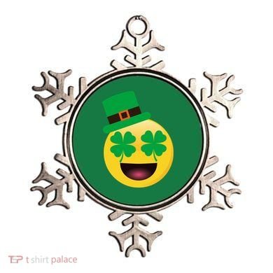 Emoji Smile Clover St. PatrickS Day Ornament