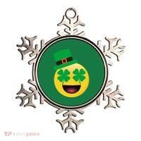 Emoji Smile Clover St. PatrickS Day Ornament thumb 0