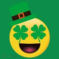 Emoji Smile Clover St. PatrickS Day Toddler Hoodie thumb 2