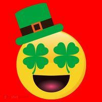 Emoji Smile Clover St. PatrickS Day Santa Hat thumb 1