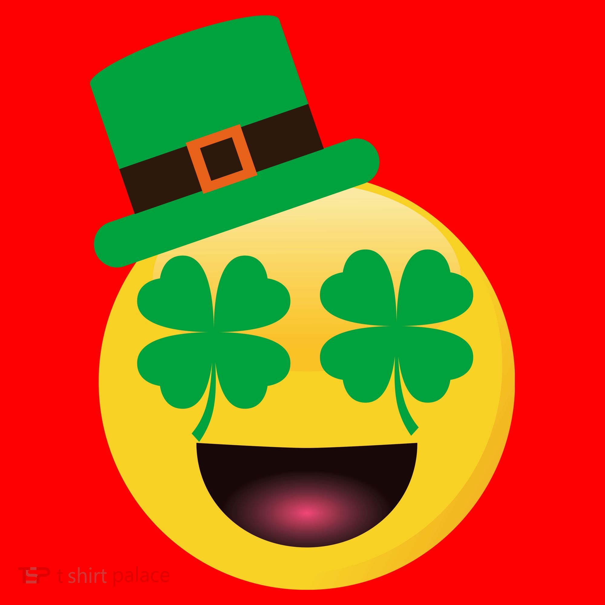 Emoji Smile Clover St. PatrickS Day Santa Hat