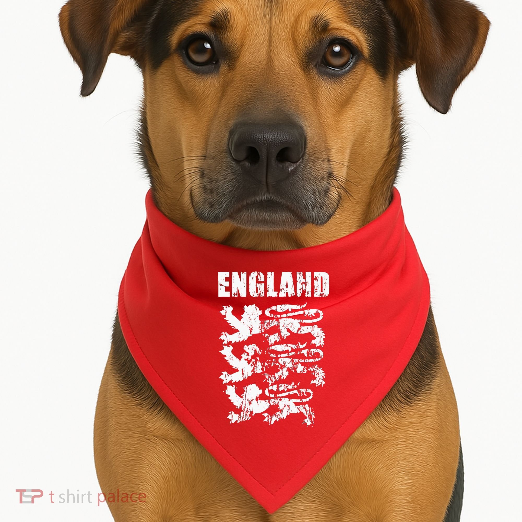 Cool England Flag USA-Made Doggie Bandana