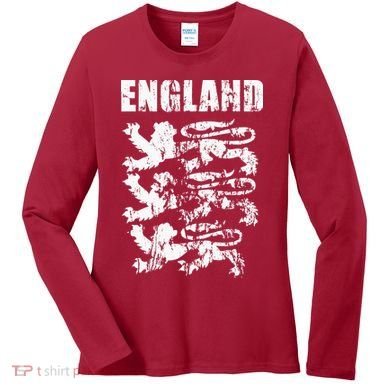 Cool England Flag Women's Long Sleeve Shirt