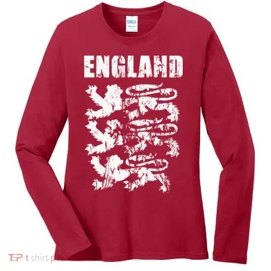 Cool England Flag Women's Long Sleeve Shirt