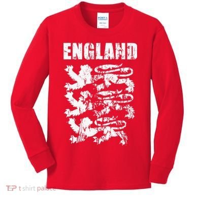 Cool England Flag Kids Long Sleeve Shirt
