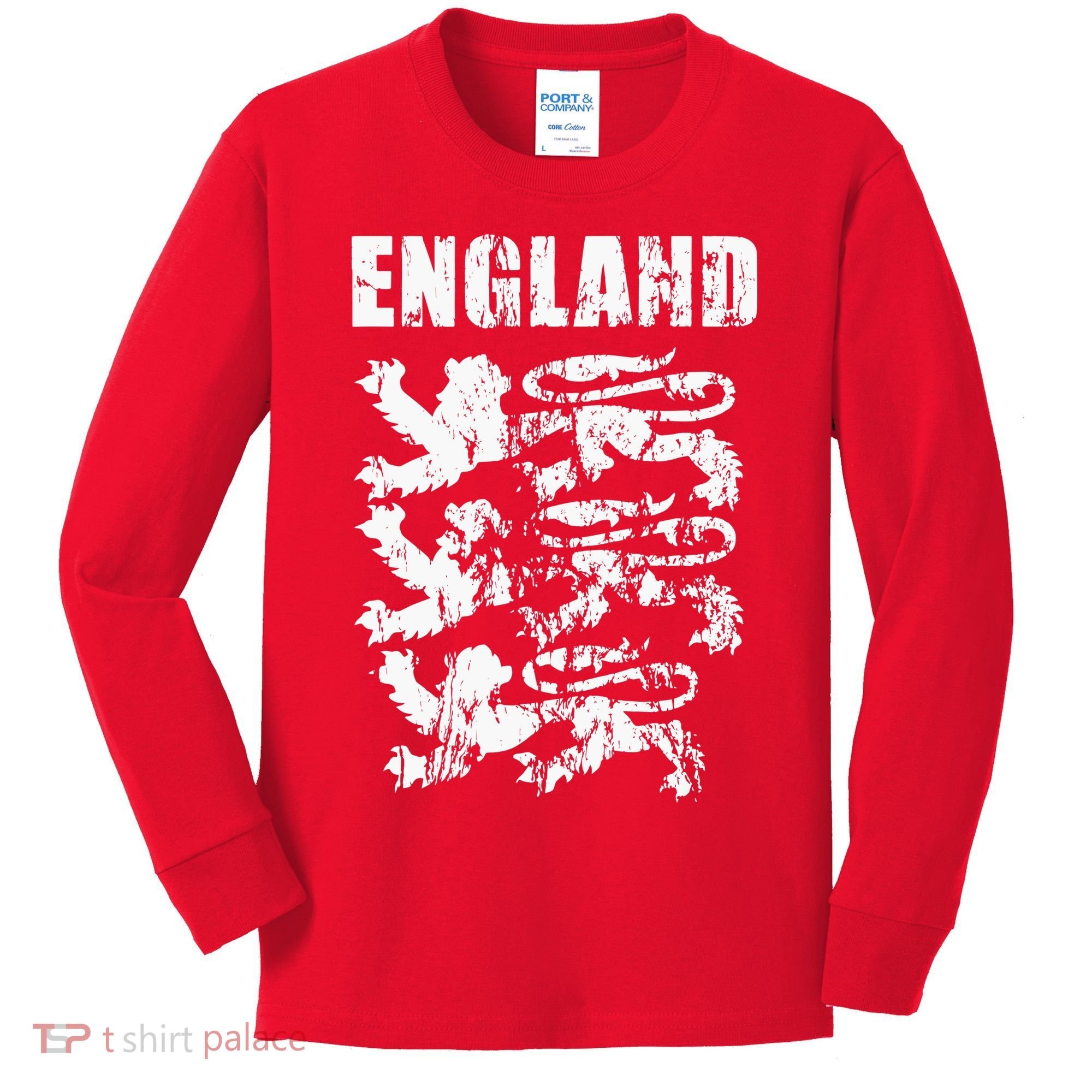 Cool England Flag Kids Long Sleeve Shirt
