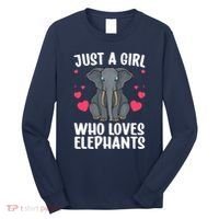 Cool Elephant For Wo Girl African Elephant Lover Zoology Long Sleeve Shirt thumb 0