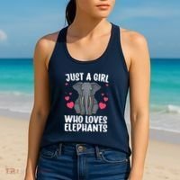Cool Elephant For Wo Girl African Elephant Lover Zoology Women's Tank Top thumb 2