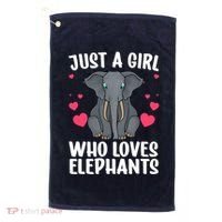 Cool Elephant For Wo Girl African Elephant Lover Zoology Golf Towel thumb 0