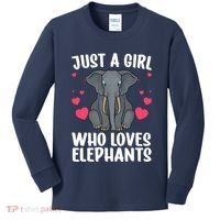 Cool Elephant For Wo Girl African Elephant Lover Zoology Kids Long Sleeve Shirt thumb 0