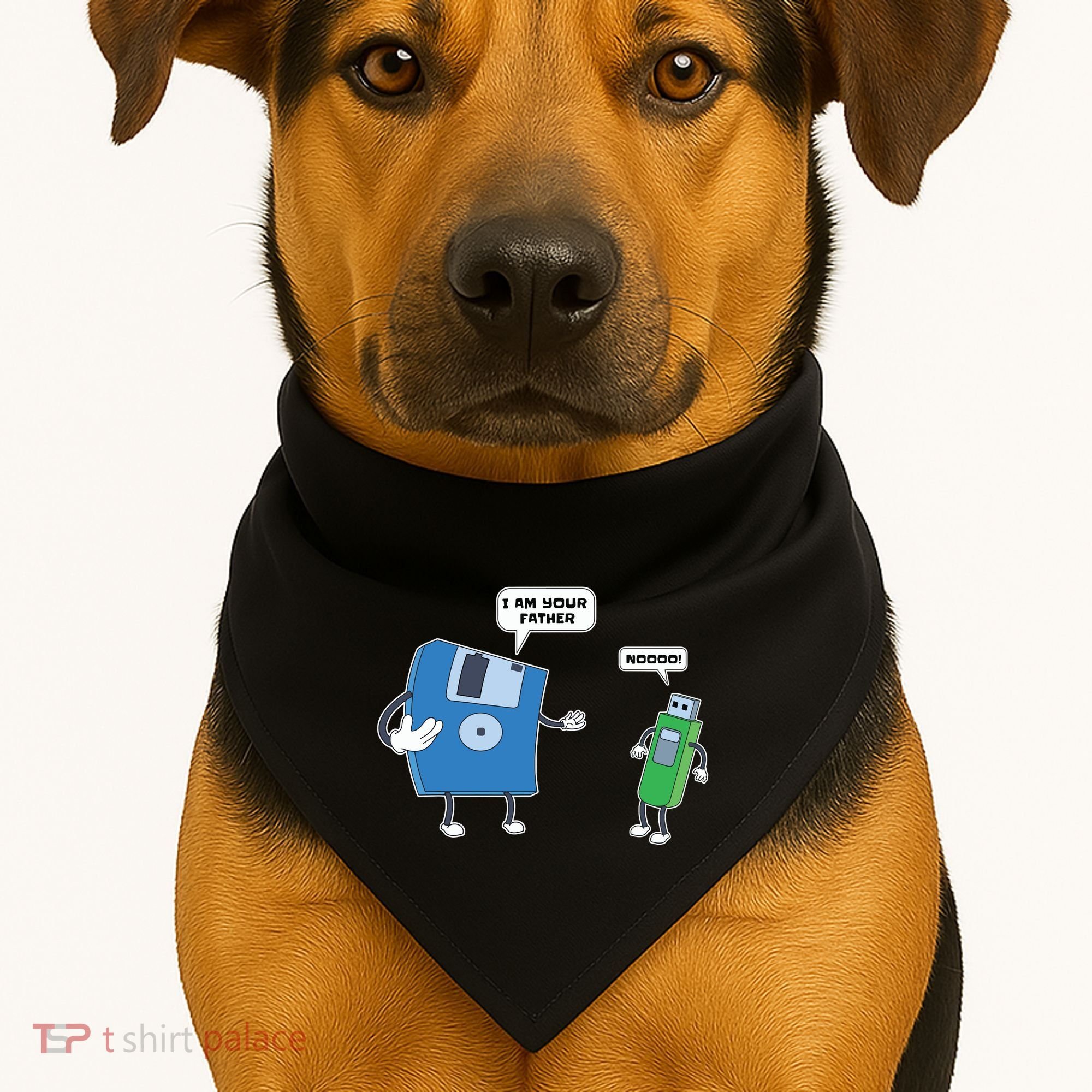 Computer Engineering Father Son Floppy Disk Engineer USA-Made Doggie Bandana