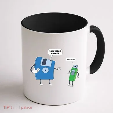 Computer Engineering Father Son Floppy Disk Engineer Coffee Mug back