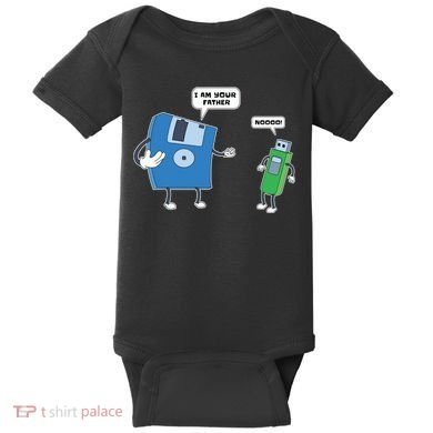 Computer Engineering Father Son Floppy Disk Engineer Baby Bodysuit