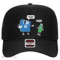 Computer Engineering Father Son Floppy Disk Engineer Hat thumb 0