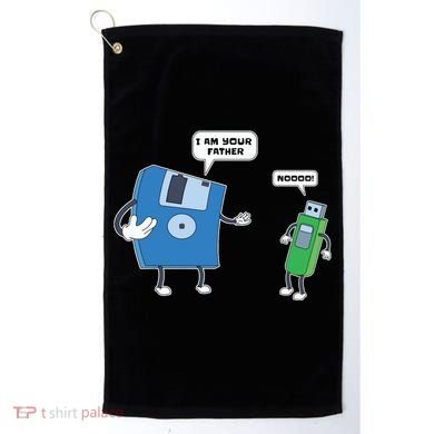 Computer Engineering Father Son Floppy Disk Engineer Golf Towel