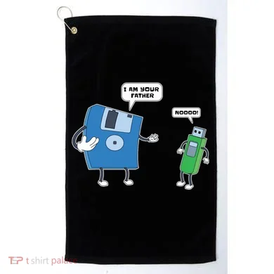 Computer Engineering Father Son Floppy Disk Engineer Golf Towel