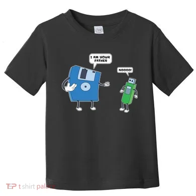 Computer Engineering Father Son Floppy Disk Engineer Toddler T-Shirt