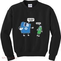 Computer Engineering Father Son Floppy Disk Engineer Kids Sweatshirt thumb 0