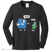 Computer Engineering Father Son Floppy Disk Engineer Kids Long Sleeve Shirt thumb 0