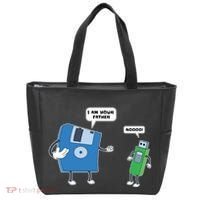 Computer Engineering Father Son Floppy Disk Engineer Tote Bag thumb 0