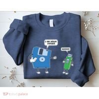 Computer Engineering Father Son Floppy Disk Engineer Sweatshirt thumb 2
