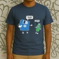 Computer Engineering Father Son Floppy Disk Engineer T-Shirt thumb 3