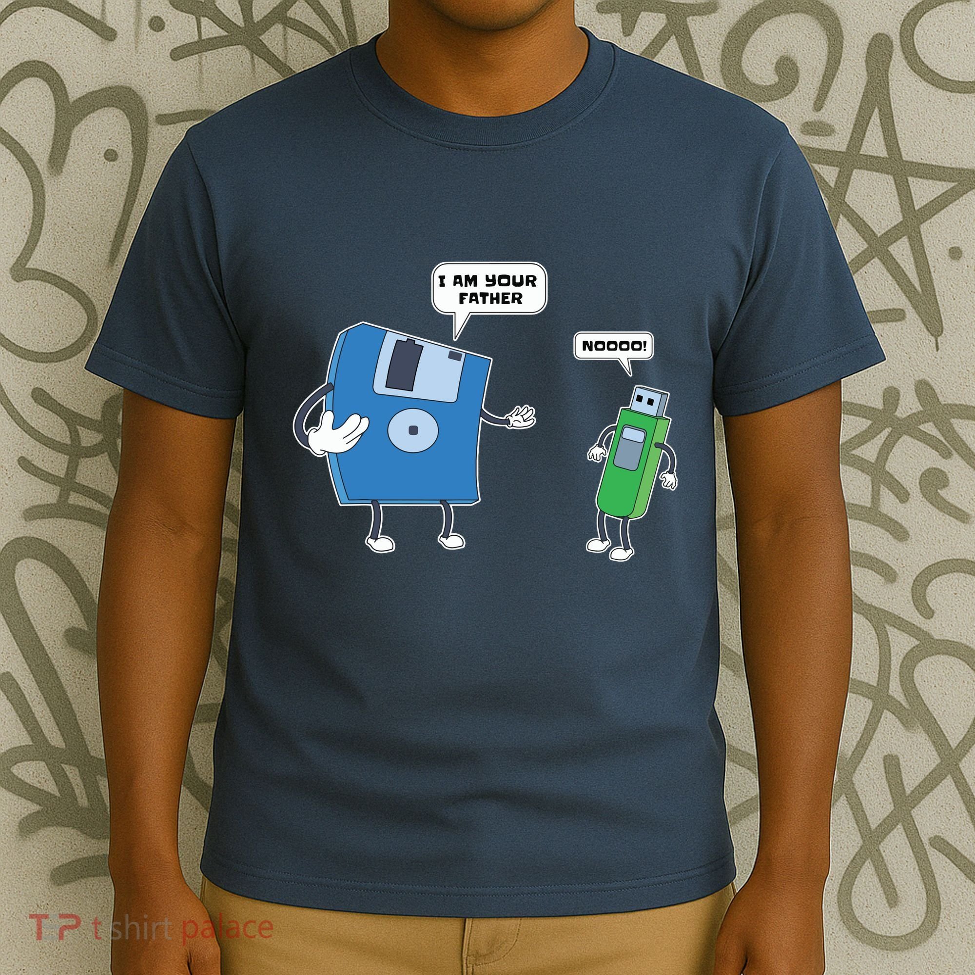 Computer Engineering Father Son Floppy Disk Engineer T-Shirt