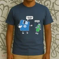 Computer Engineering Father Son Floppy Disk Engineer T-Shirt thumb 3