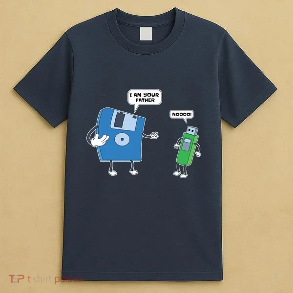 Computer Engineering Father Son Floppy Disk Engineer T-Shirt