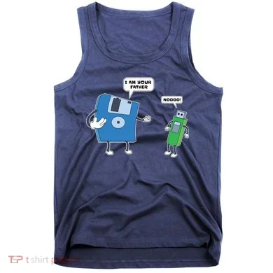 Computer Engineering Father Son Floppy Disk Engineer Tank Top