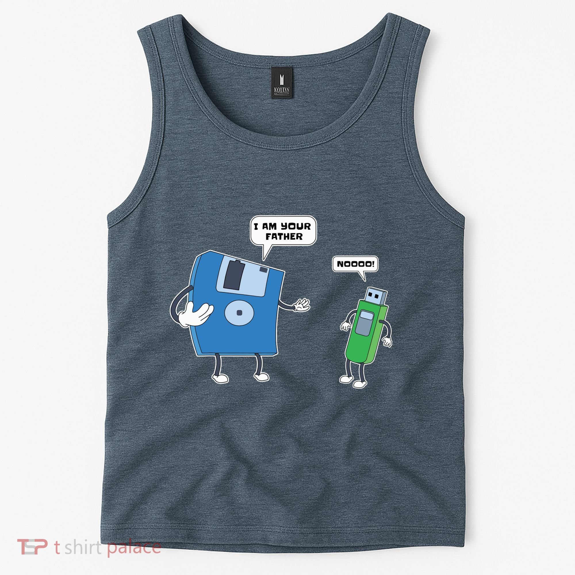 Computer Engineering Father Son Floppy Disk Engineer Tank Top