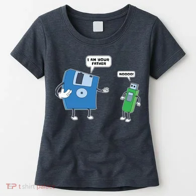 Computer Engineering Father Son Floppy Disk Engineer Women's T-Shirt